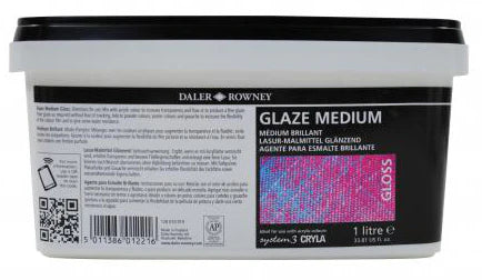 Daler Rowney Glaze Medium Gloss Acrylic Medium 1Ltr