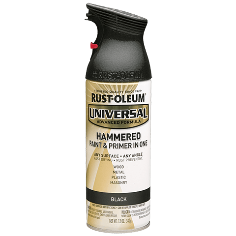 Rust-Oleum  Universal All Surface Hammered Spray Paint, 12 oz, Black