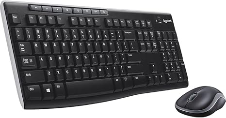 LOGITECH COMBO WIRELESS KEY BOARD AND MOUSE  MK270