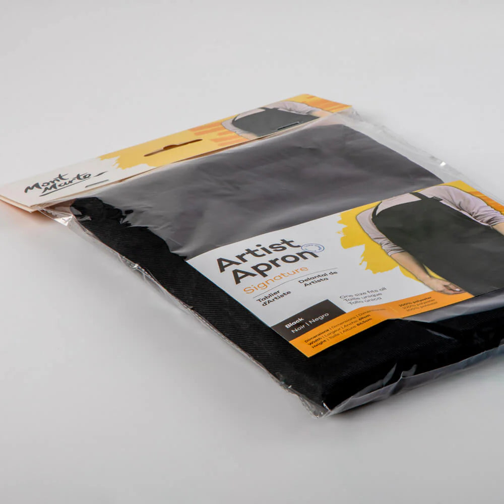 Mont Marte Artist Apron Black Signature