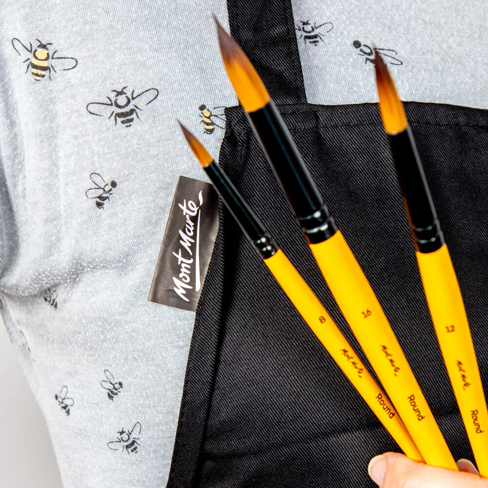Mont Marte Artist Apron Black Signature