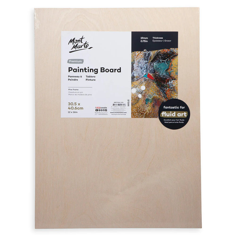 Mont Marte Painting Board Premium 30.5 x 40.6cm (12 x 16in)