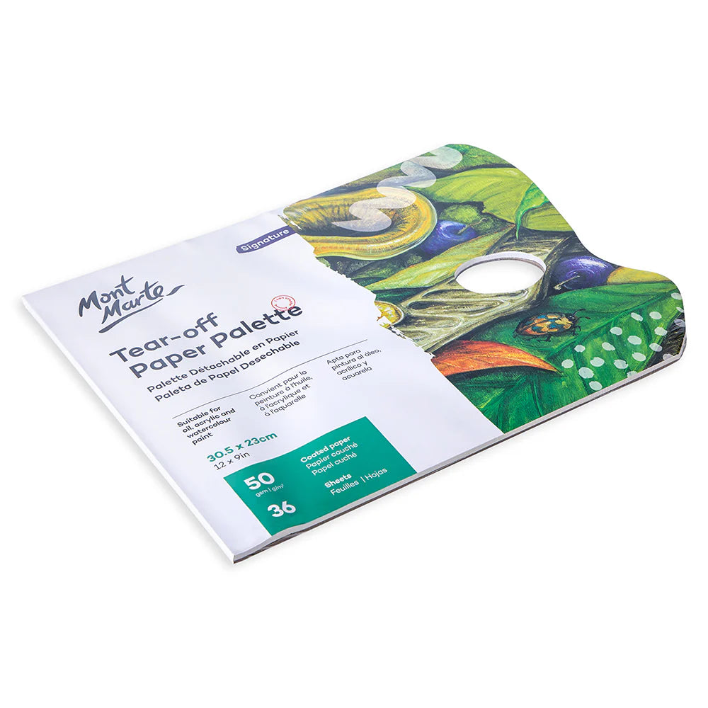 Mont Marte Signature Tear-Off Paper Palette 50Gsm 36 Sheet
