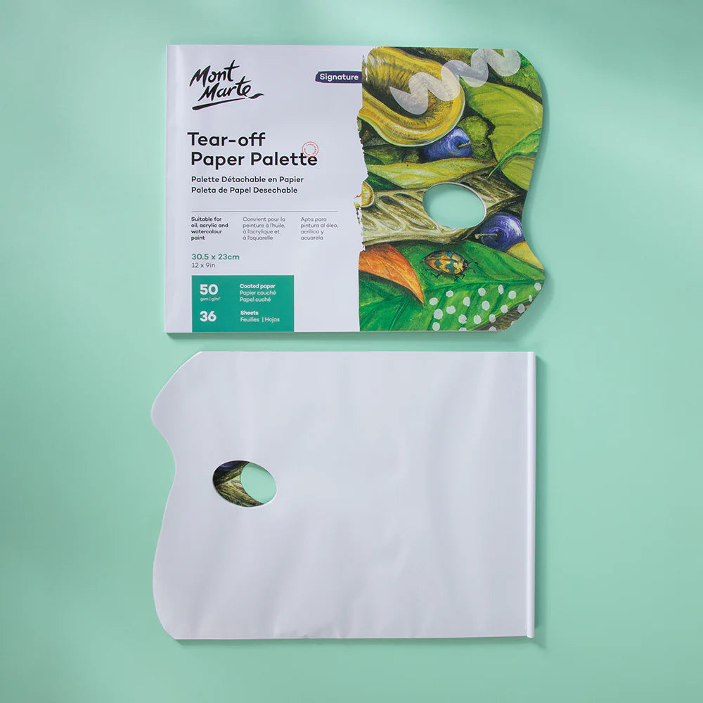 Mont Marte Signature Tear-Off Paper Palette 50Gsm 36 Sheet