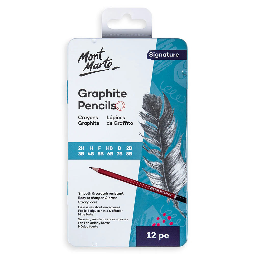 Mont Marte Signature Graphite Pencils 12Pce