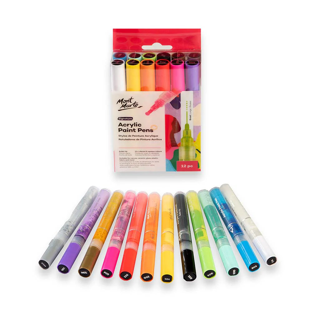 Acrylic Paint Pens Signature Fine Tip 12pcs