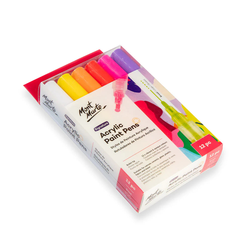 Acrylic Paint Pens Signature Fine Tip 12pcs