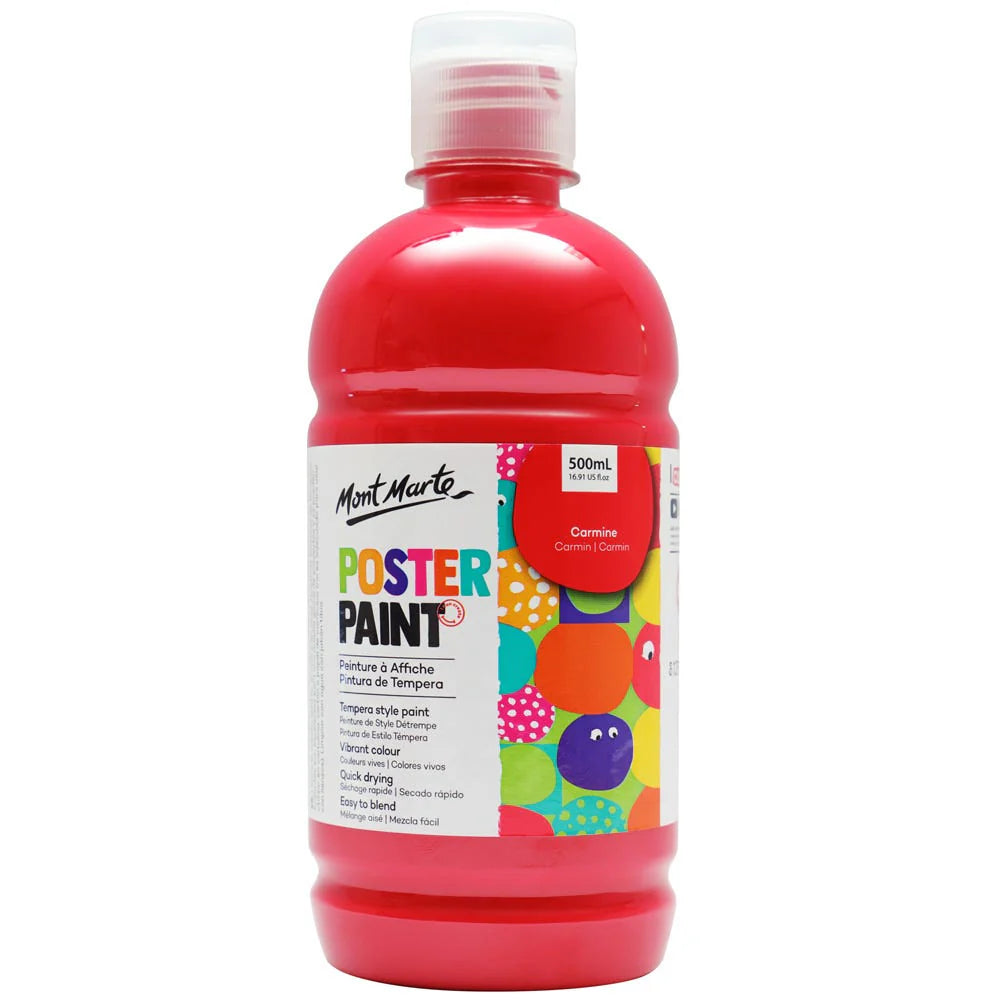Mont Marte Poster Paint 500Ml - Carmine