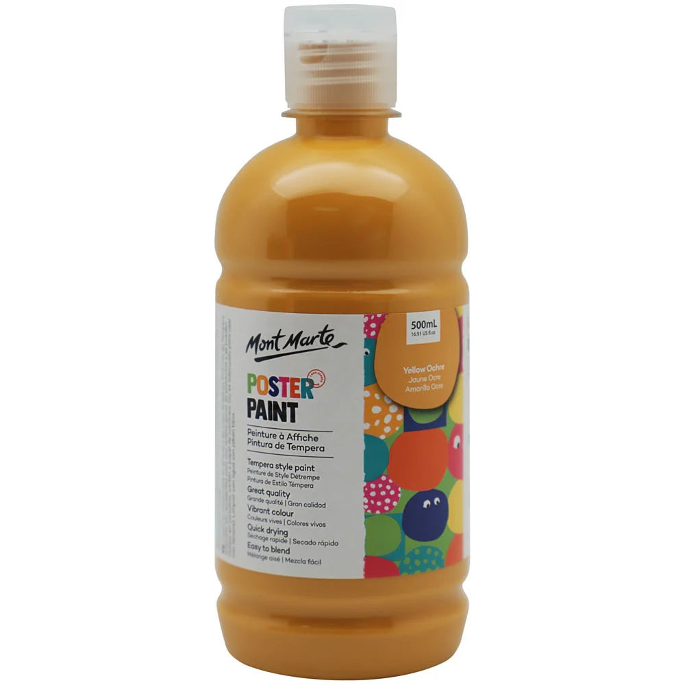 Mont Marte Poster Paint 500Ml - Yellow Ochre
