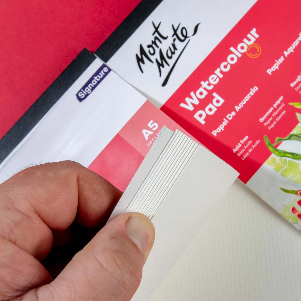 Mont Marte Watercolour Pad German Paper Premium A3 300gsm 12 Sheet