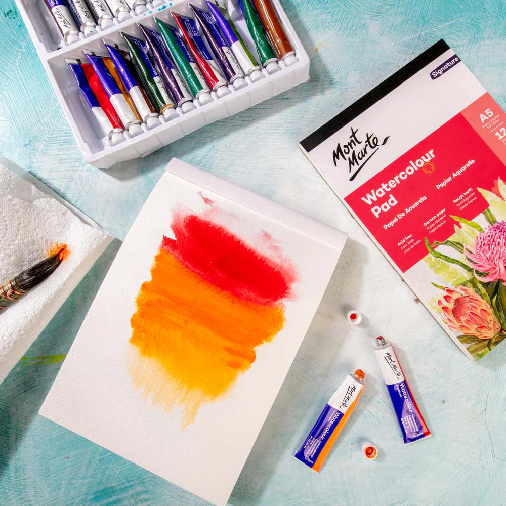 Mont Marte Watercolour Pad German Paper Premium A3 300gsm 12 Sheet