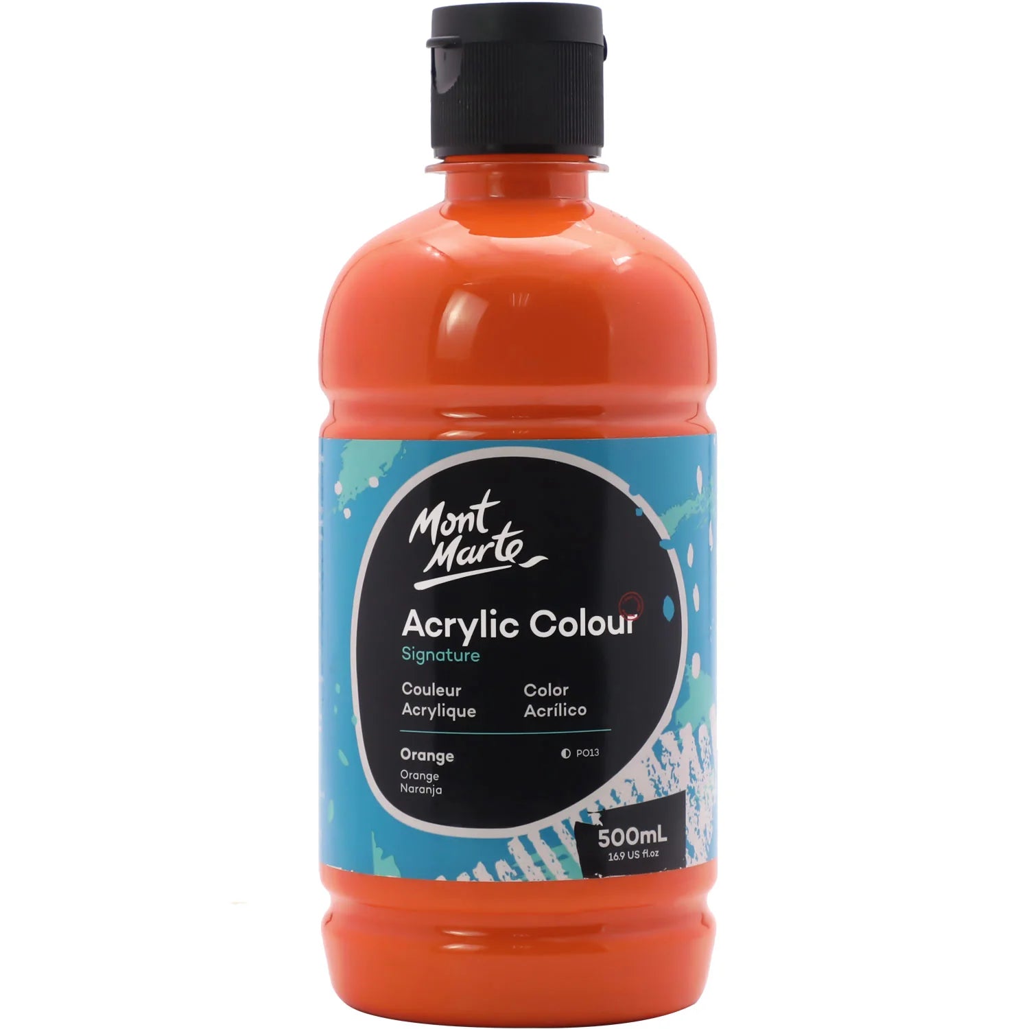 Mont Marte Studio Acrylic 500Ml Bottle - Brilliant Red