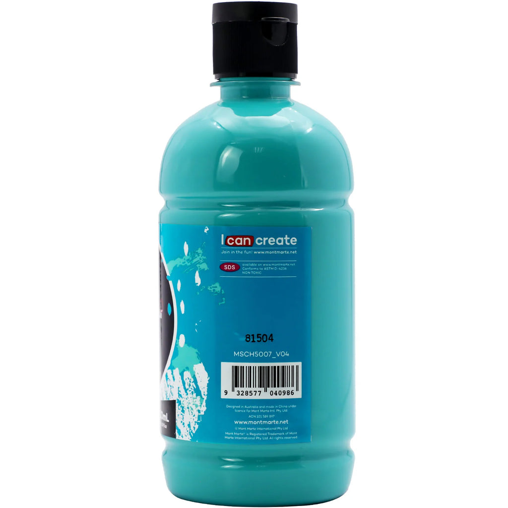 Mont Marte Acrylic Colour Signature 500ml (16.9 US fl.oz) - Turquoise