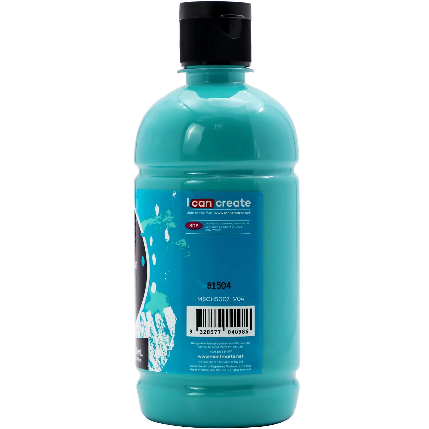 Mont Marte Acrylic Colour Signature 500ml (16.9 US fl.oz) - Turquoise