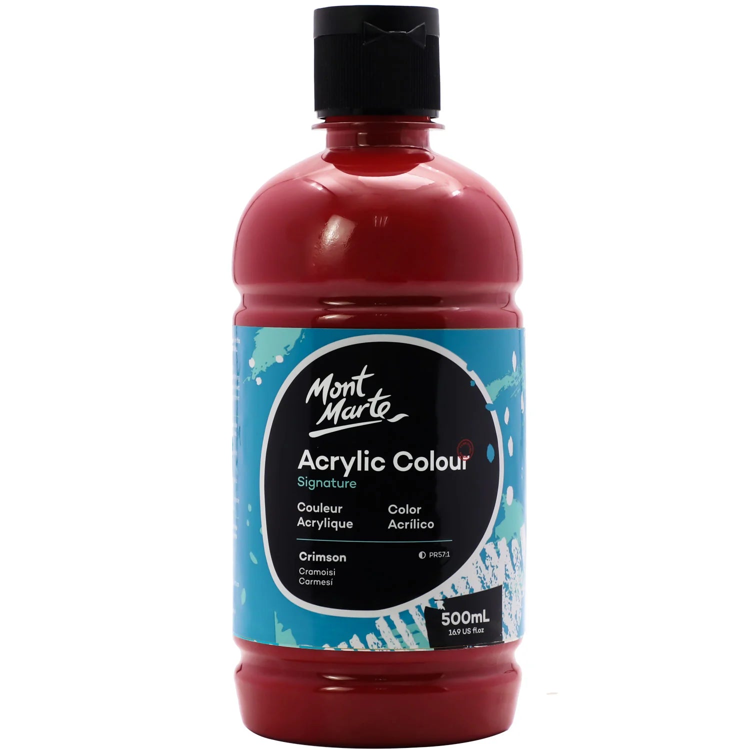 Mont Marte Studio Acrylic 500mL Bottle - Crimson