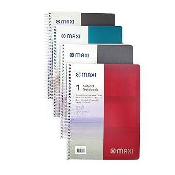 Maxi SPIRAL POLYPROPYLENE 1 SUBJECT NOTEBOOK