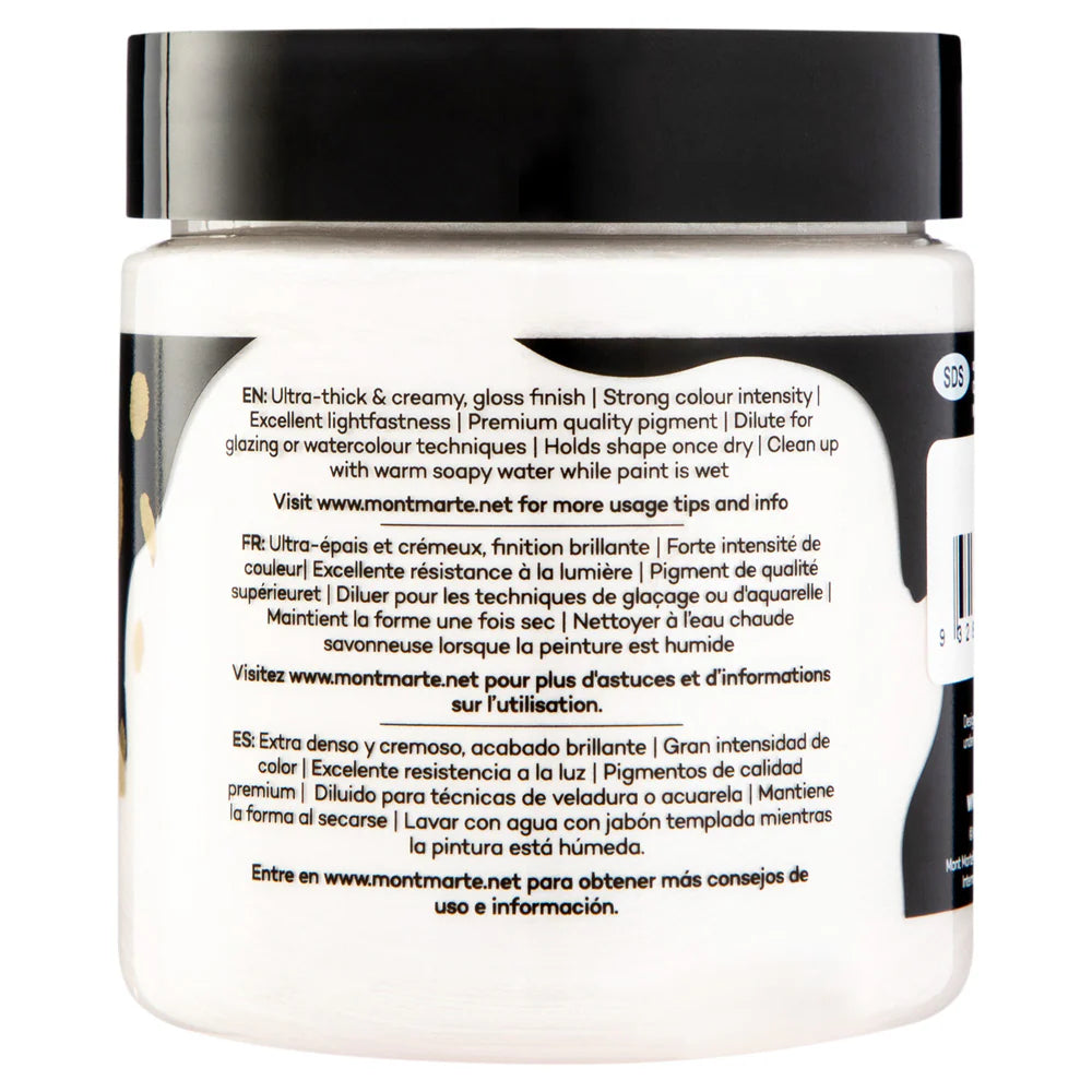 Mont Marte Dimension Acrylic Premium 250ml (8.5 US fl.oz) - Pearl White