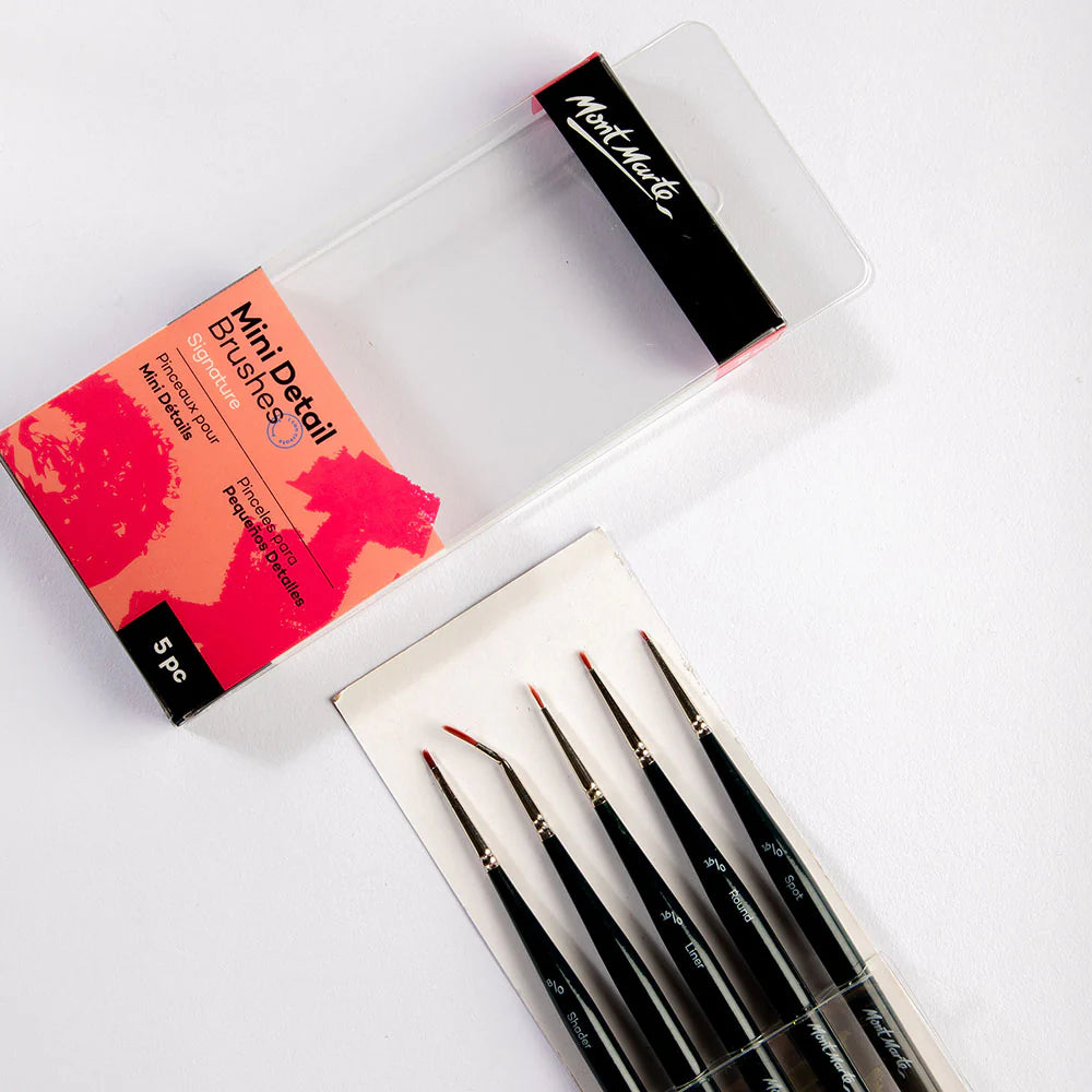 Mont Marte Mini Details Brush Set 5Pcs