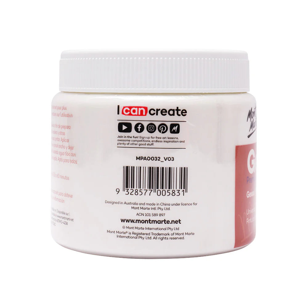 Mont Marte Premium Gesso 500ml (16.9oz)