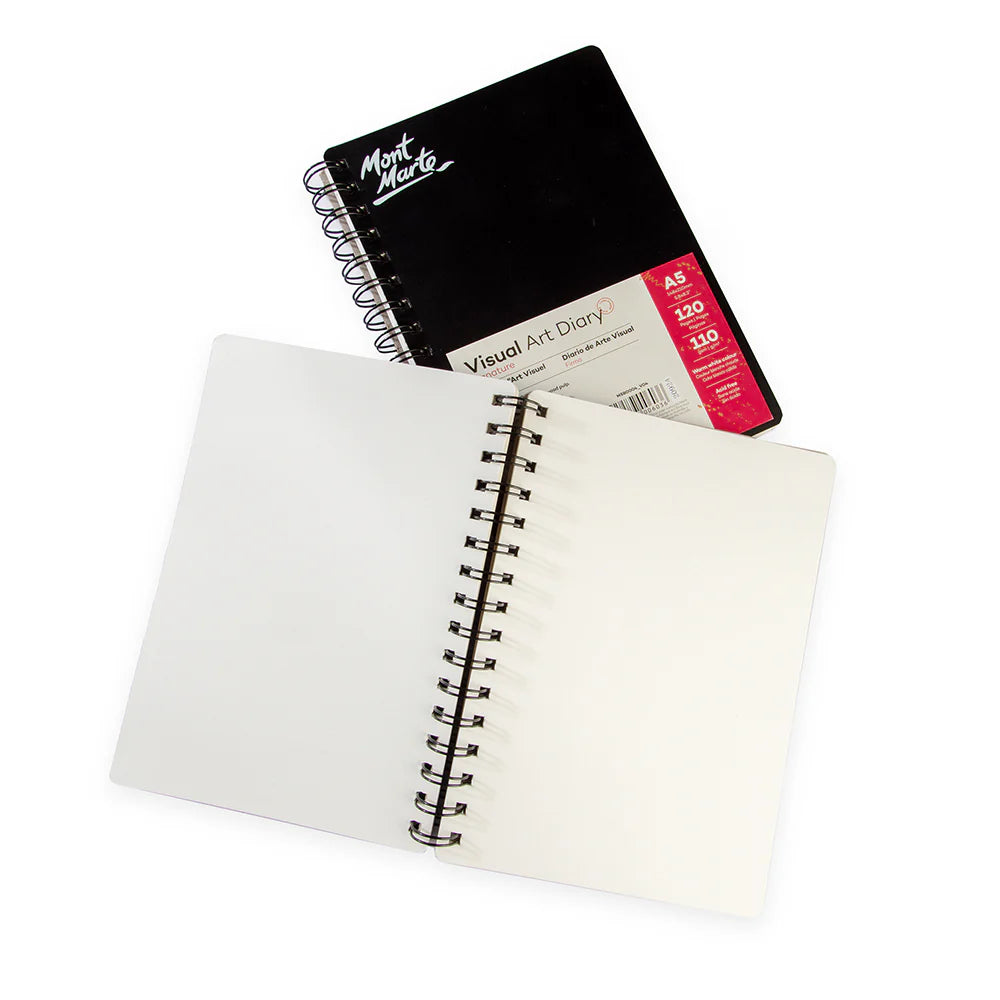Mont Marte Visual Art Diary Signature 110gsm A5 120 Page