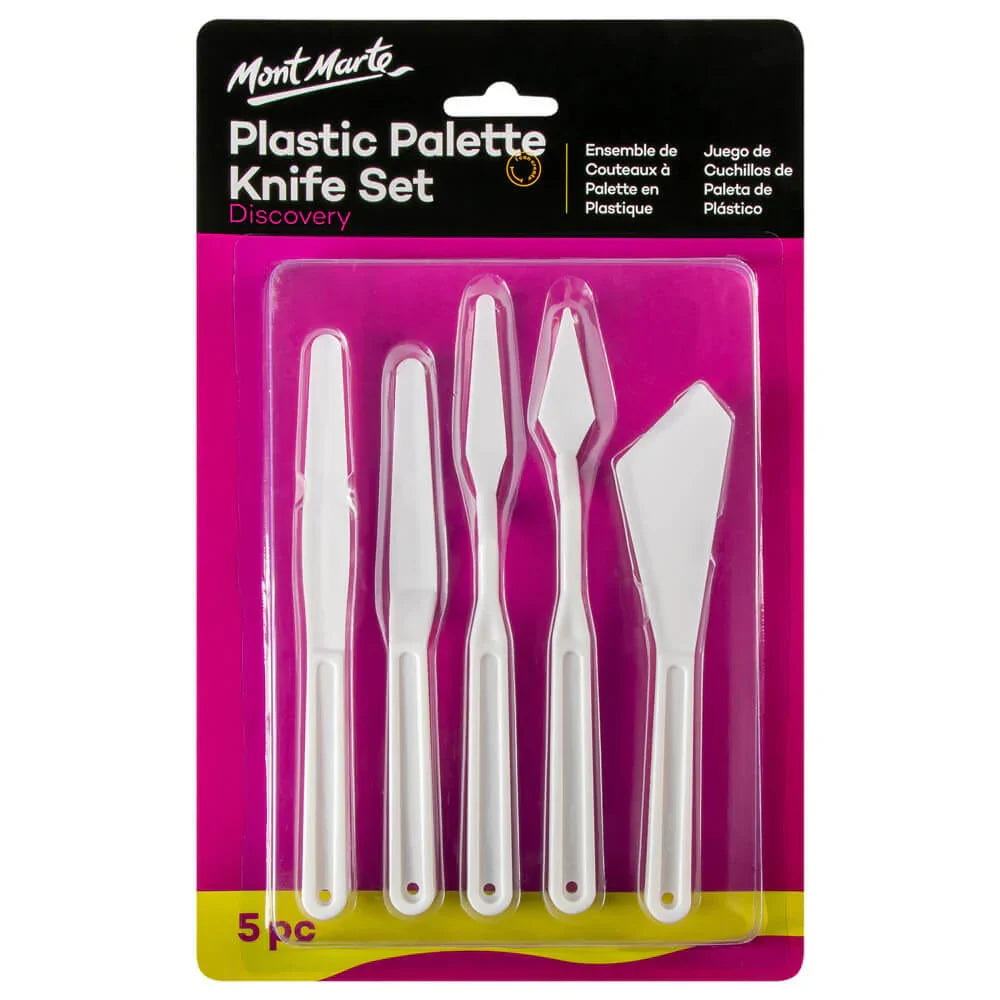 Mont Marte Studio Palette Knife Set 5Pcs - Plastic