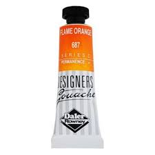 Daler-Rowney Designers' Gouache Paint 15ml Flame Orange