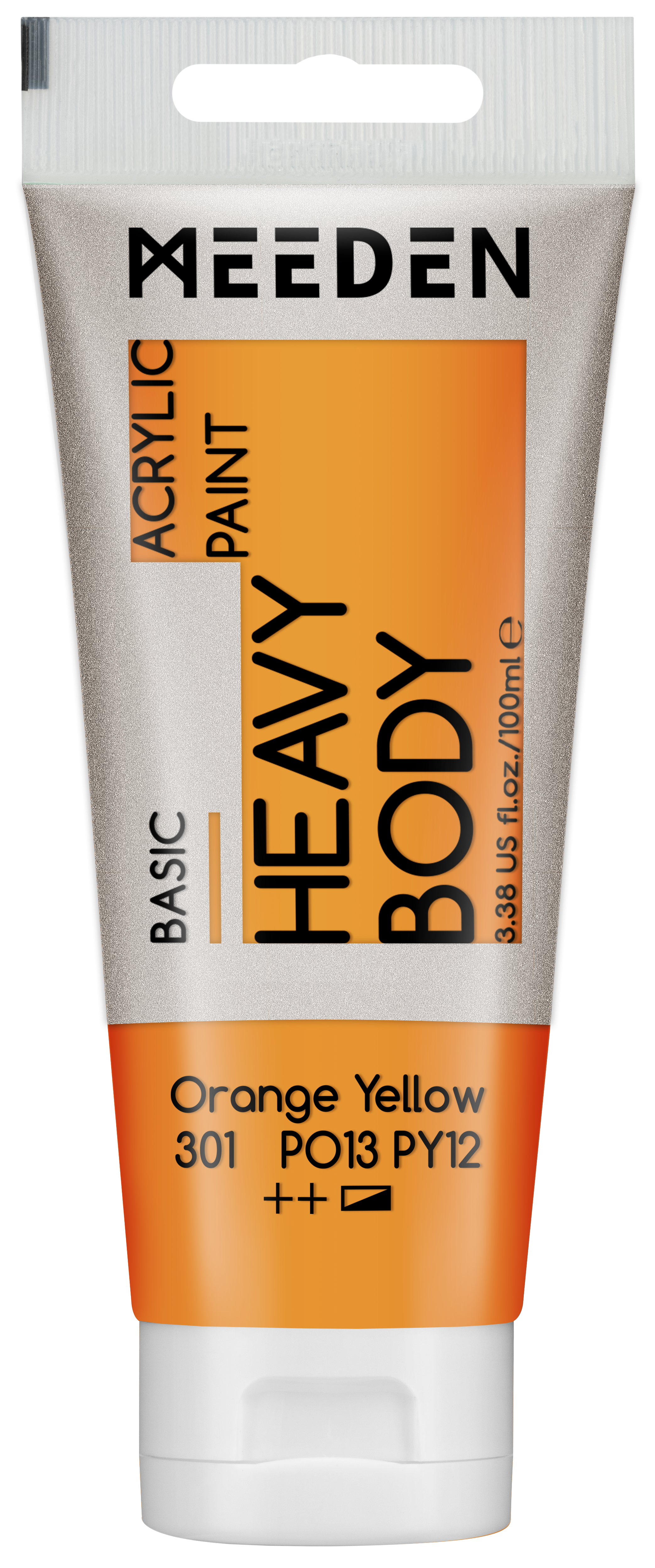 Meeden Heavy Duty Acrylic Paint 100ml Orange Yellow