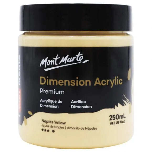 Dimension Acrylic Premium 250ml (8.5 US fl.oz) - Naples Yellow