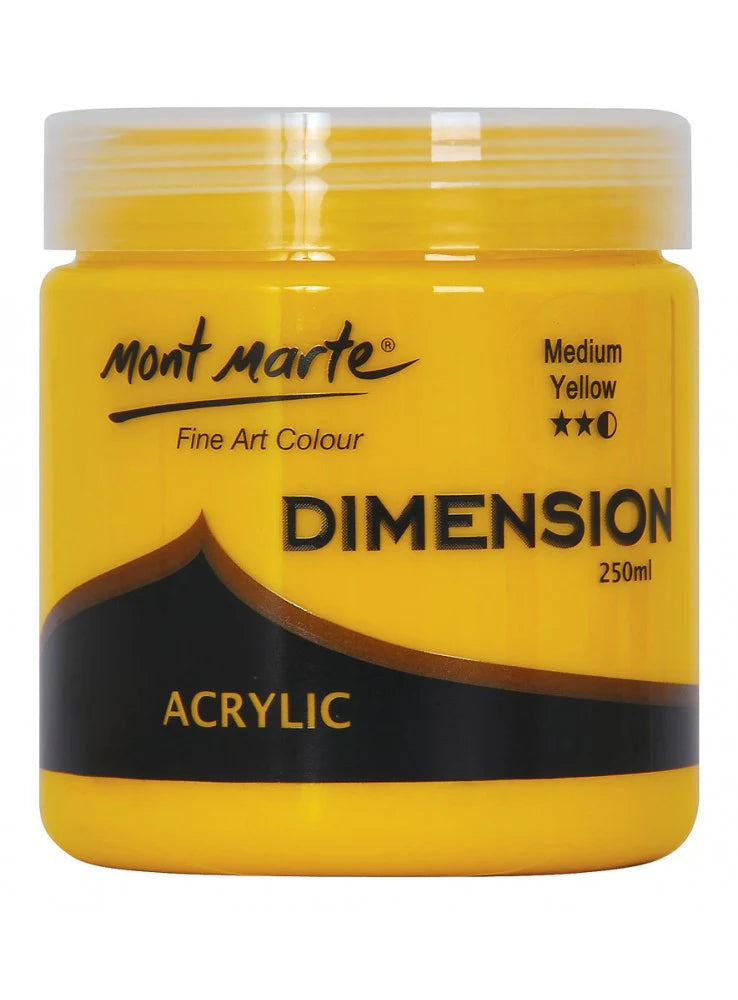 Dimension Acrylic Premium 250ml (8.5 US fl.oz) - Medium Yellow