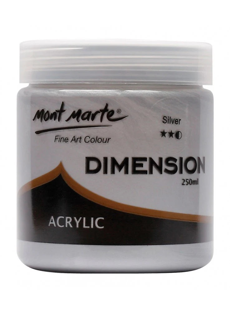 Dimension Acrylic Premium 250ml (8.5 US fl.oz) - Silver