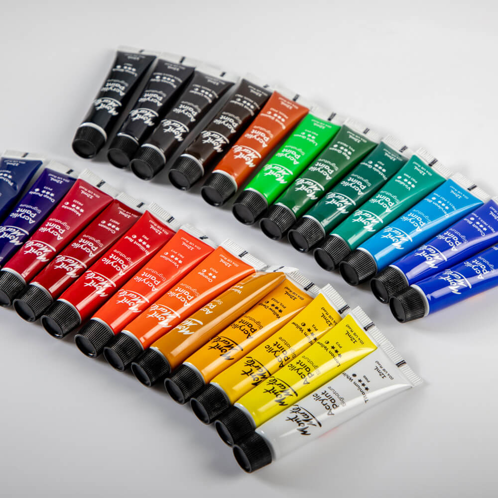 Mont Marte Acrylic Paints Set Signature 24pc x 12ml (0.4 US fl.oz)