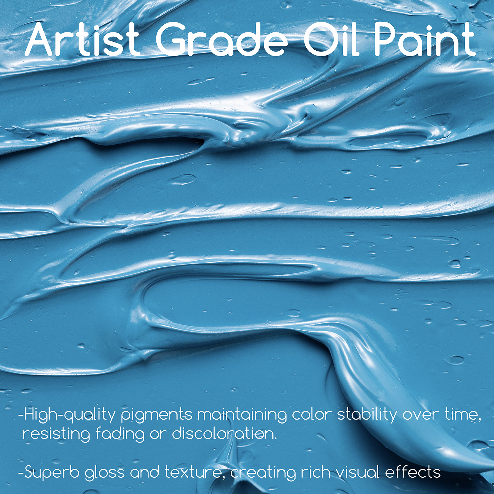 Meeden Oil Paint Lake Blue 170ml/5.7oz