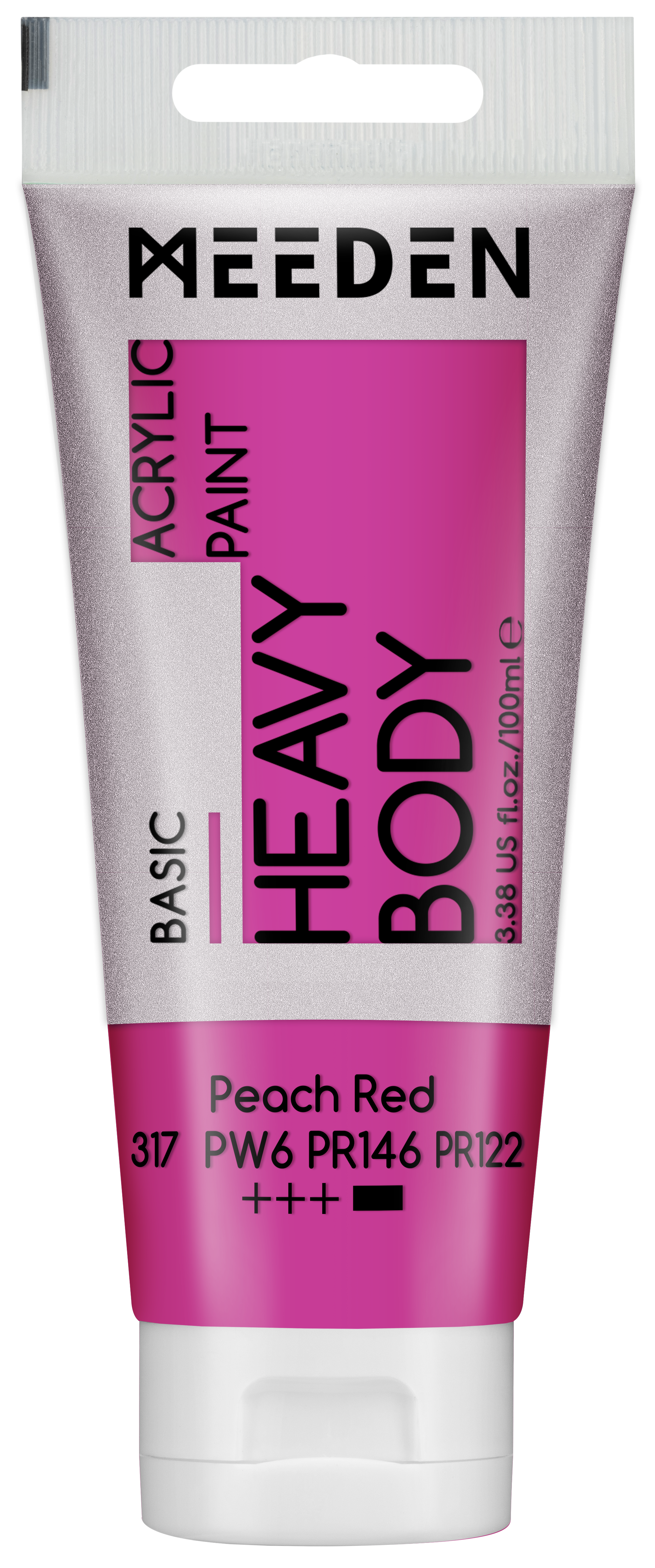 Meeden Heavy Duty Acrylic Paint 100ml Peach Red