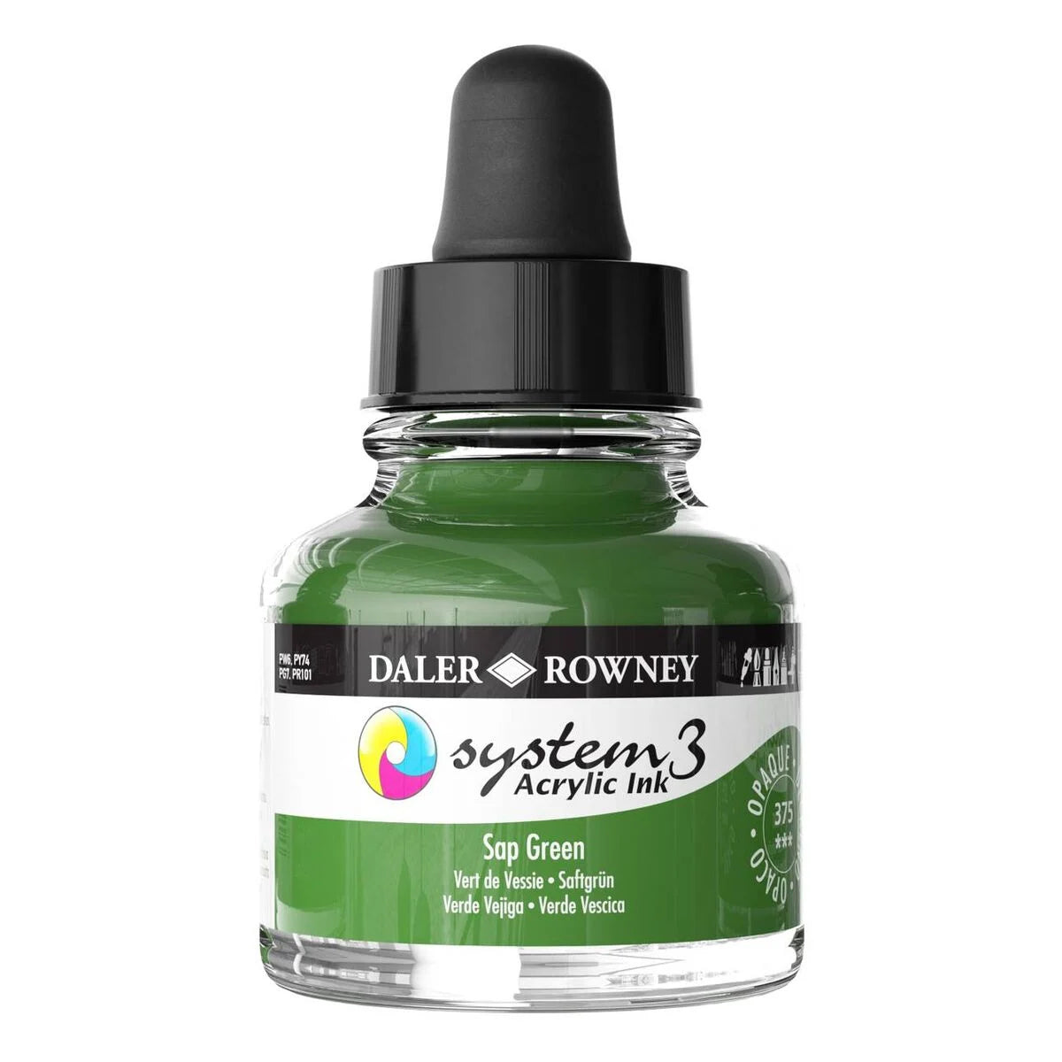Daler-Rowney  System3  Acrylic Ink 29.5ml Sap Green