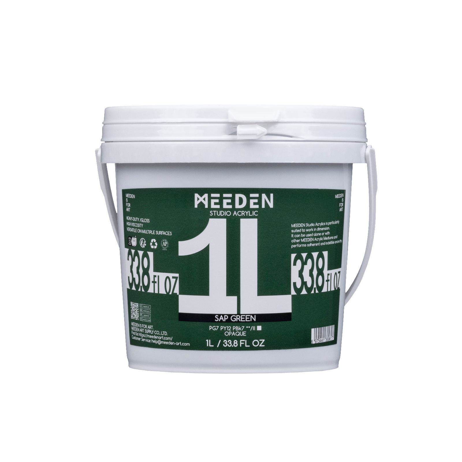 Meeden Heavy Duty Acrylic Paint 1 Litre Sap Green