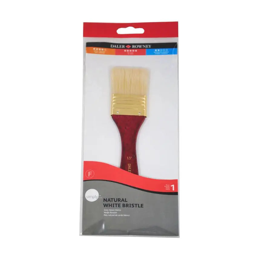 Simply Brush White Hog Bristle Sky Flow 1.5 inch