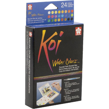 Sakura Koi Pocket Field Sketch Box Watercolor Set OF 24