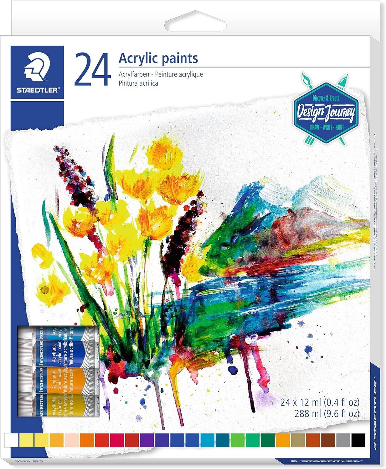 STAEDTLER  Acrylic Paint Tube  (Pack Of 24)
