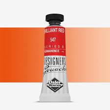 Daler-Rowney Designers' Gouache Paint 15ml Brilliant Red