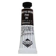 Daler-Rowney Designers' Gouache Paint 15ml Vandyke Brown Hue