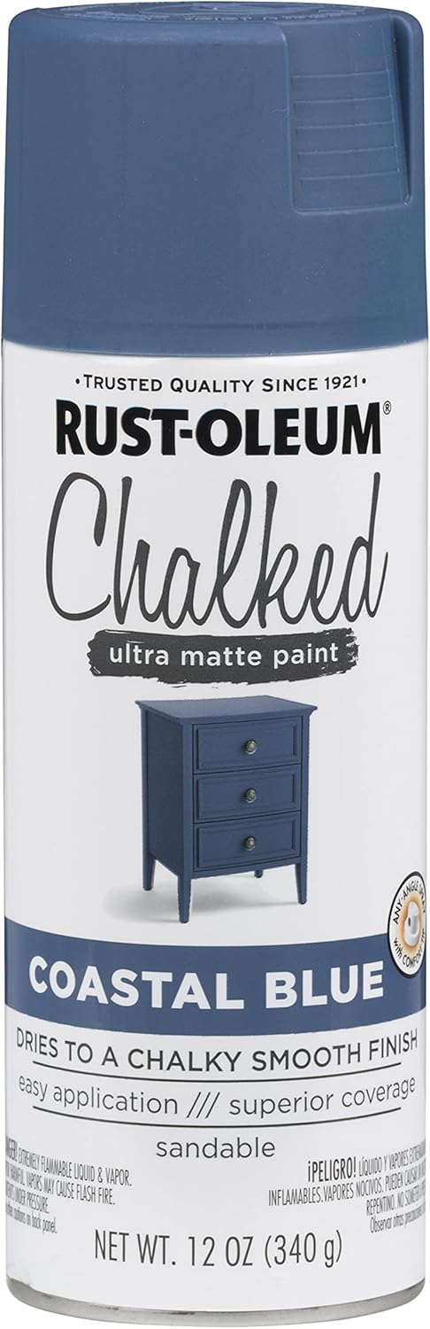 Rust-Oleum Chalked Ultra Matte Spray Paint 340 g, Coastal Blue