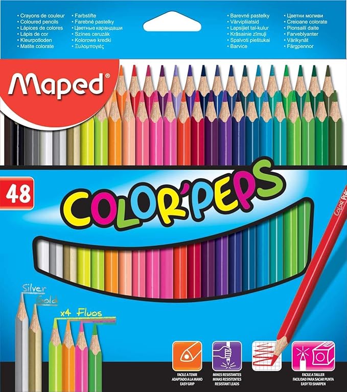 Maped Color Peps Color Pencil Set - Pack of 48
