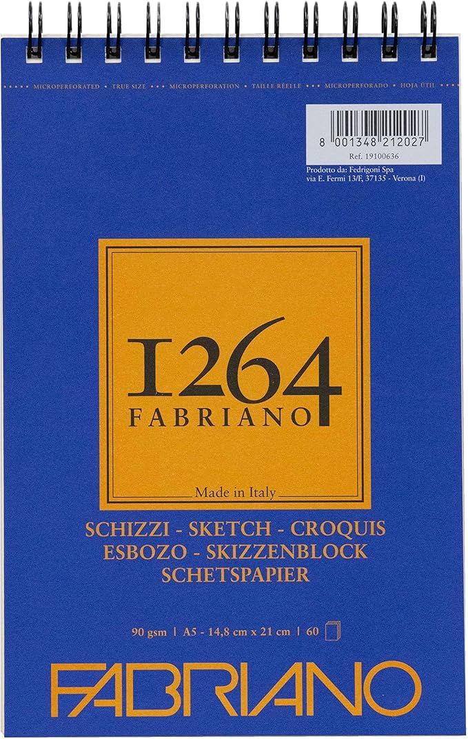 1264 Fabriano Sketch A5 60 Sheet Pad