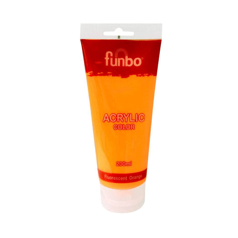 Funbo Acrylic Tube 200 ml Fluorscent Orange