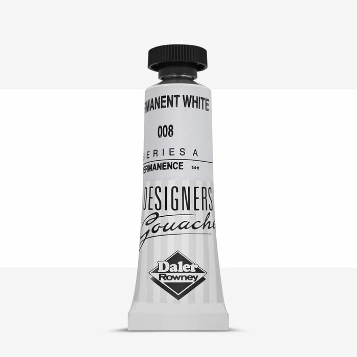 Daler-Rowney Designers' Gouache Paint 15ml Permanent White