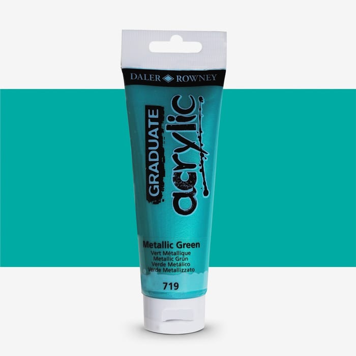 Daler-Rowney  Graduate Acrylic Paint 120ml Metallic Green