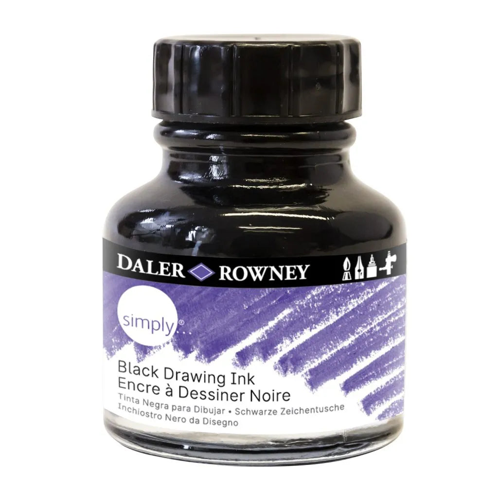 Daler-Rowney Simply Black India Ink 29.5ml