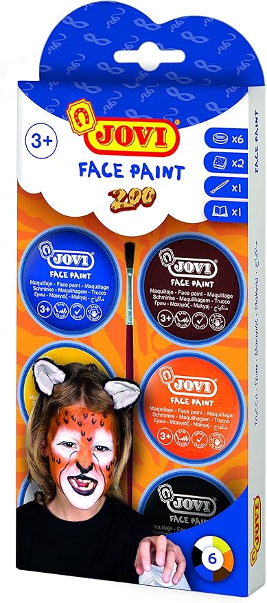 JOVI FACEPAINT 8ML/6C ZOO+ACC-10