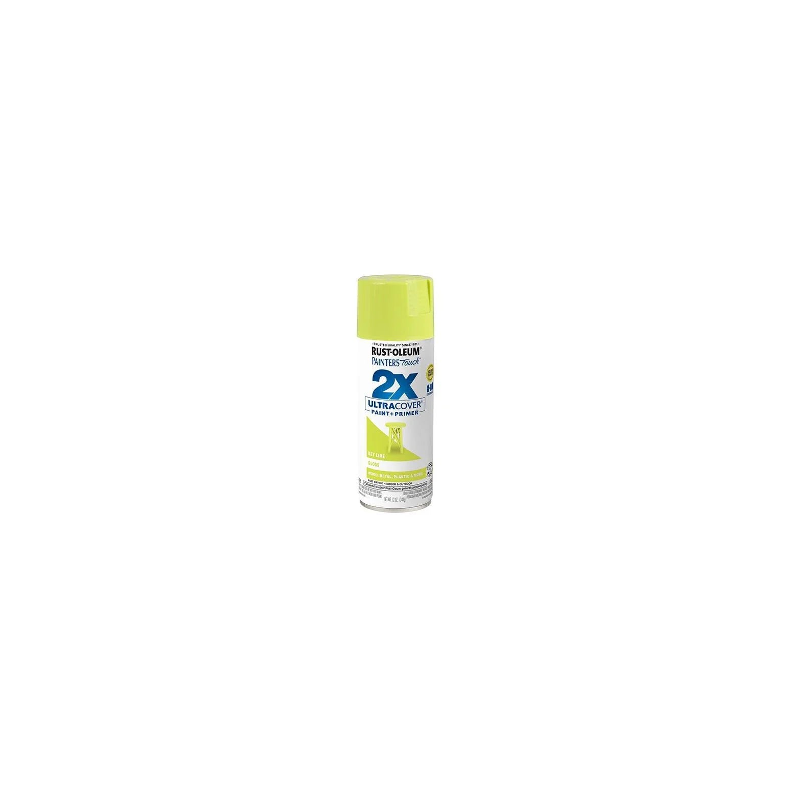 RUST-OLEUM 2X Ultra Cover Satin Paint & Primer Spray Paint 340g Key Lime