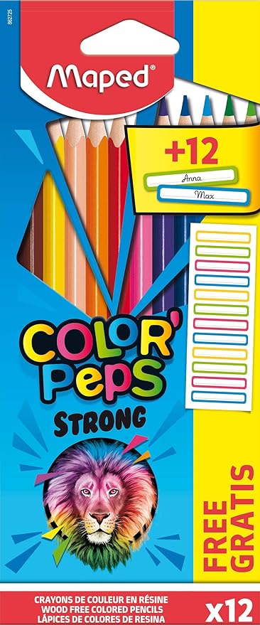 Maped - Ergonomic Triangular Colouring Pencils 12 pcs